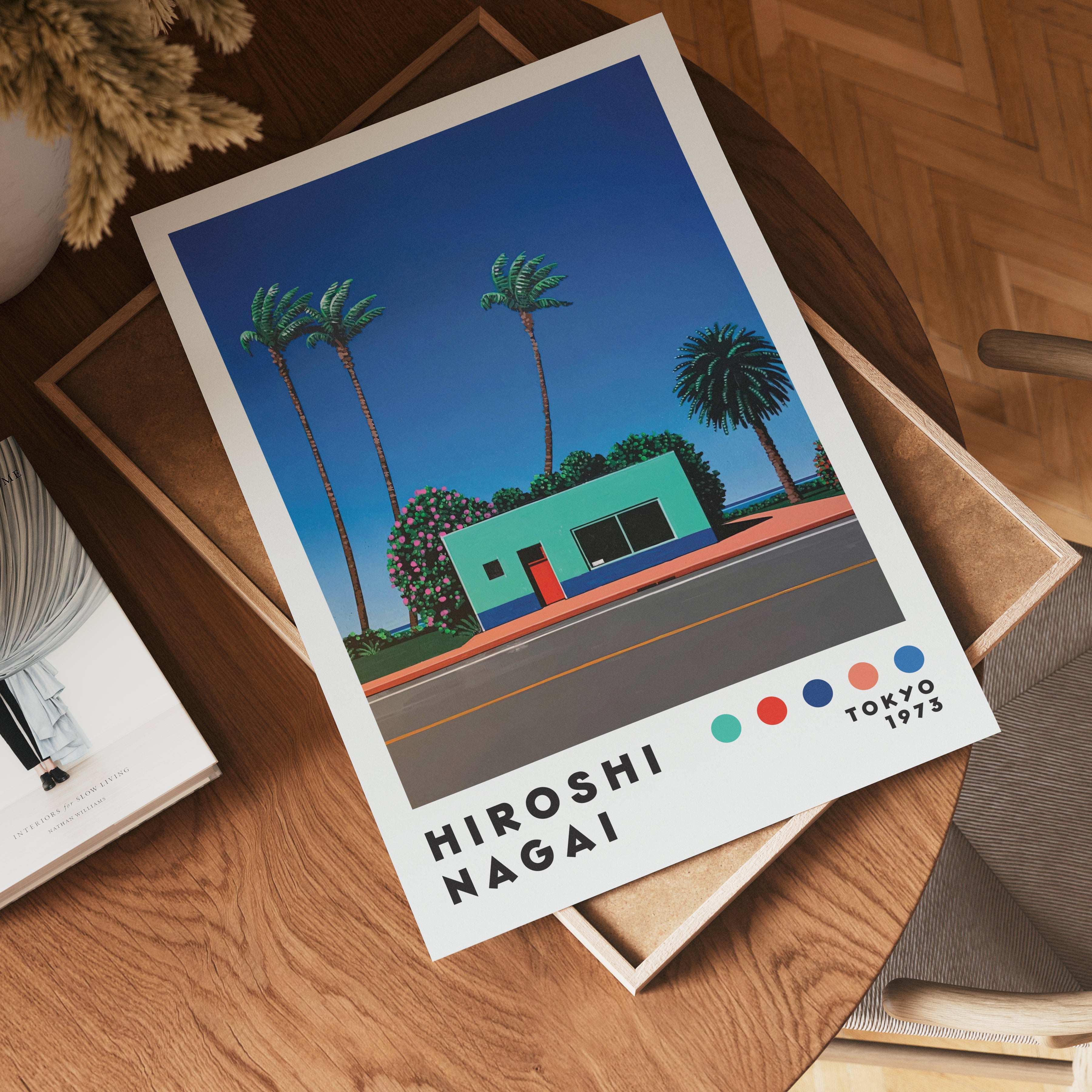 Hiroshi Nagai Palm Street Minimalism Poster