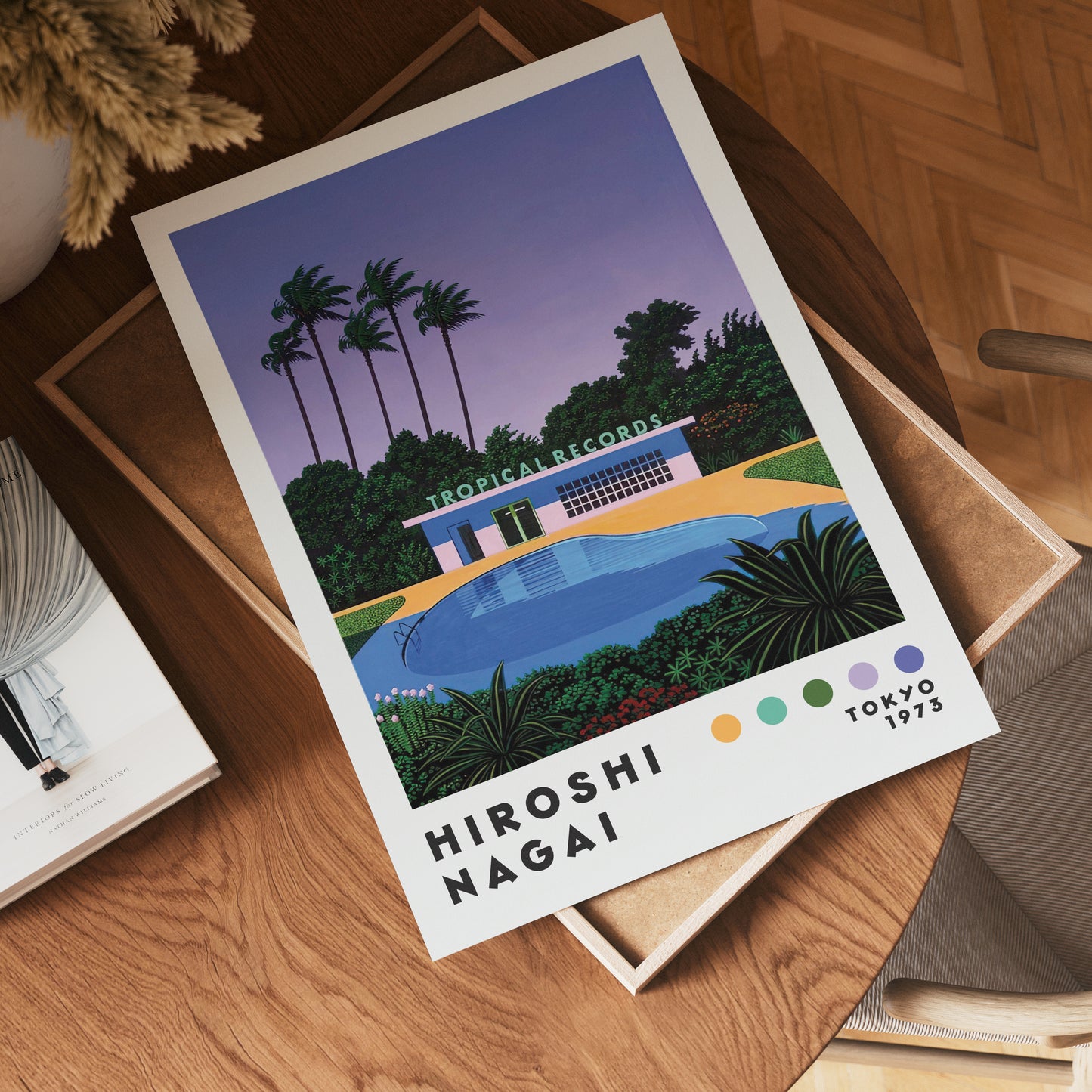 Hiroshi Nagai Tropical Records Poster