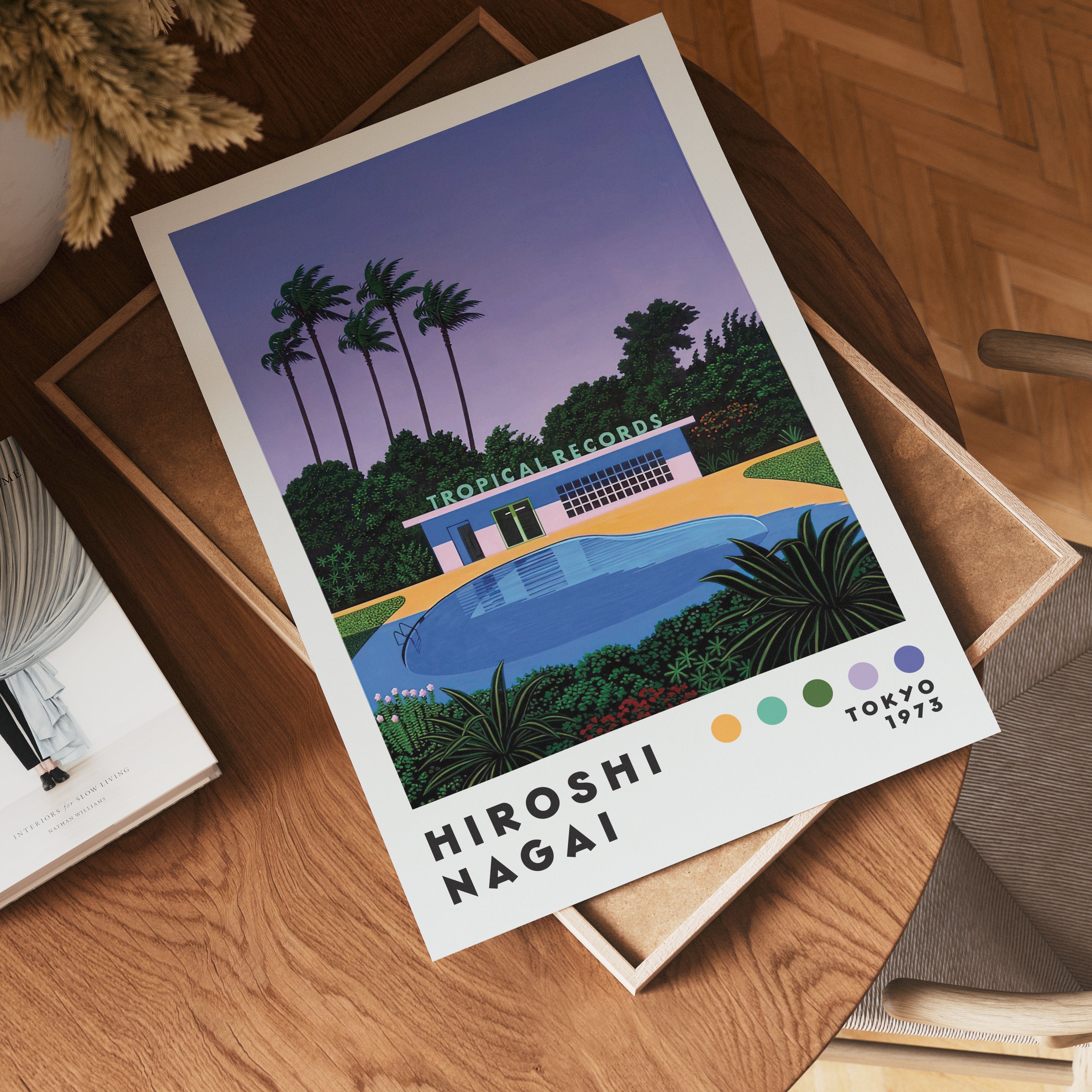 Hiroshi Nagai Tropical Records Poster