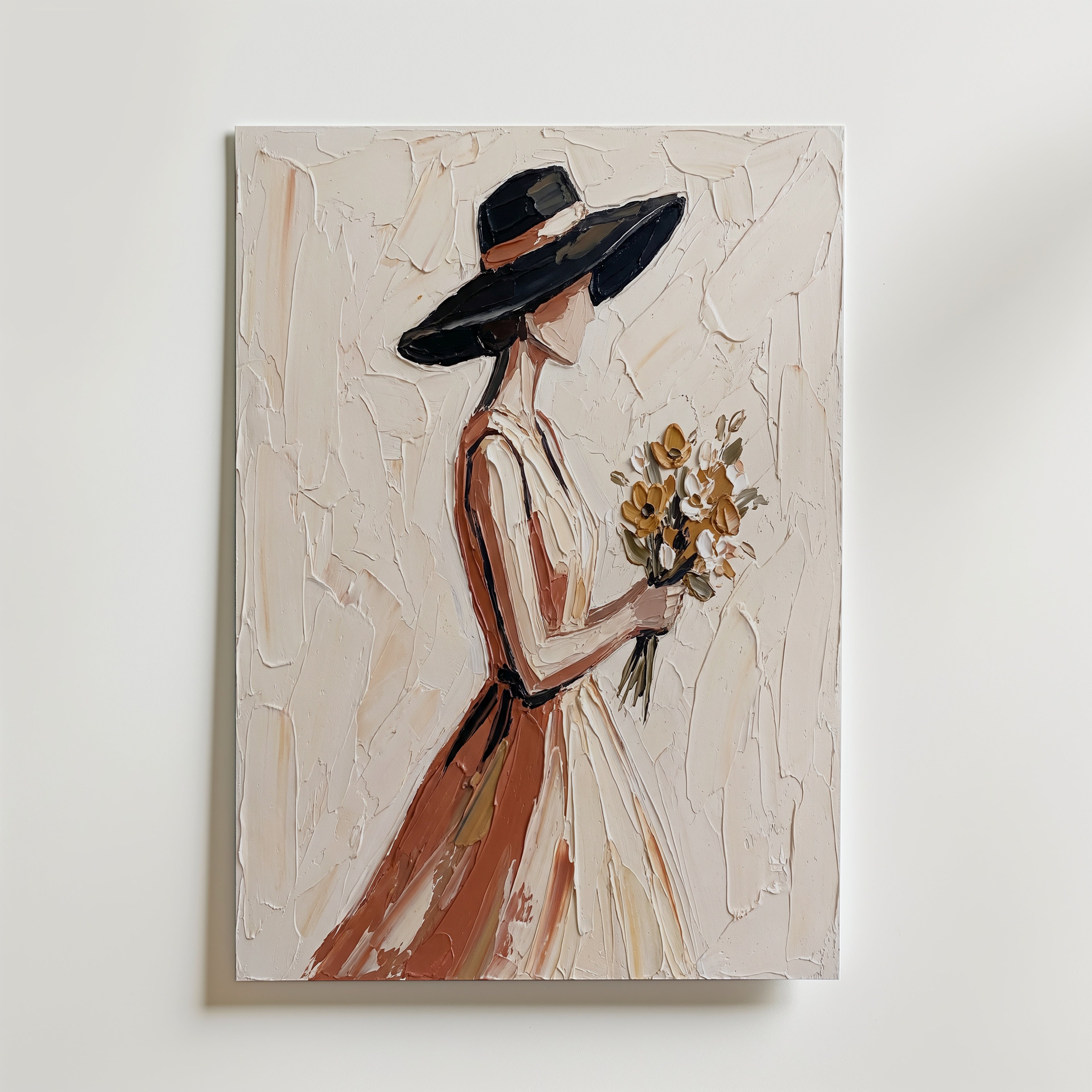 Woman With Flowers Poster – produktbild