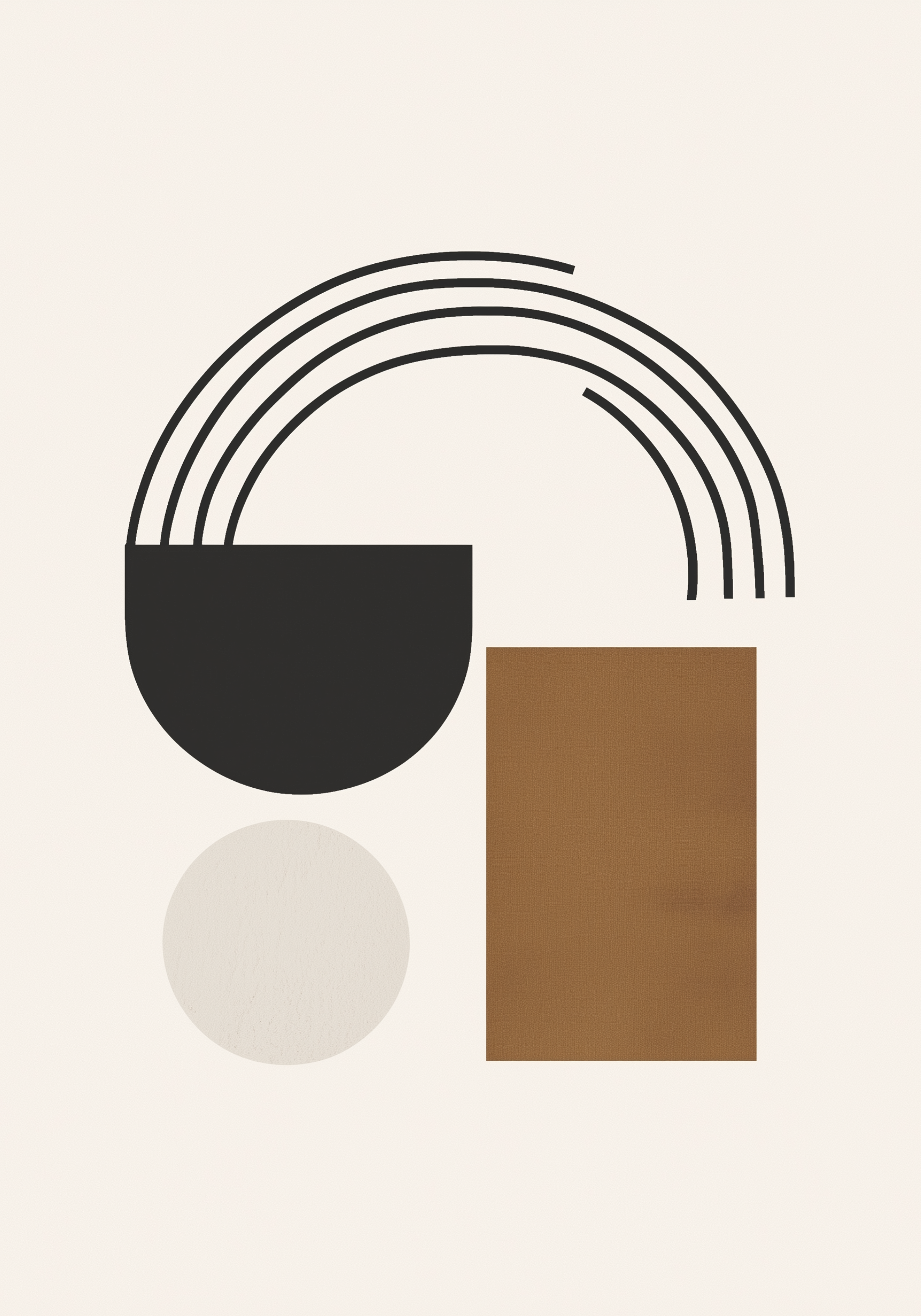 Retro Abstract Arch Poster