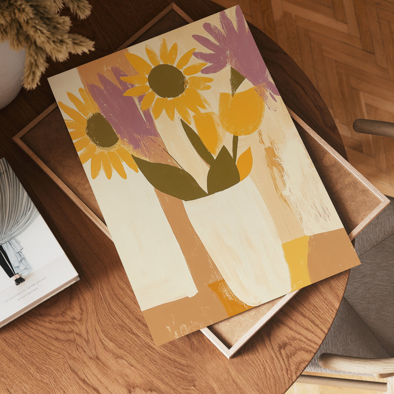 Pink Rose Bouquet Poster