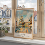 Rome Colosseum Reflections Poster