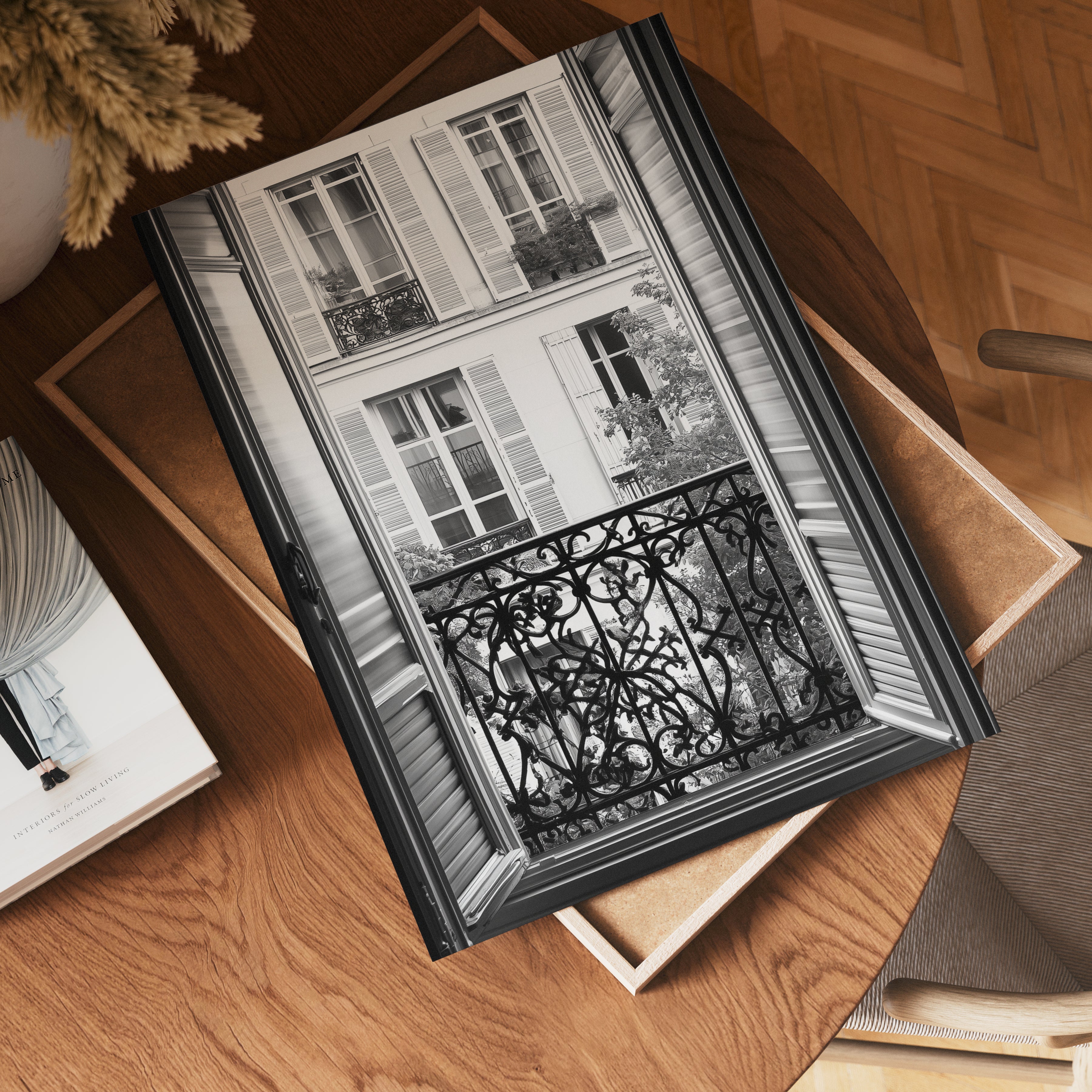 Vintage Paris Balcony Poster