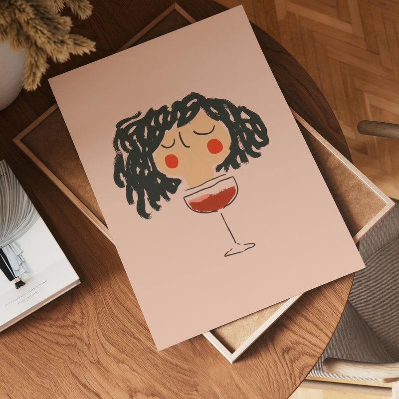 Curly Wine Mood Poster
