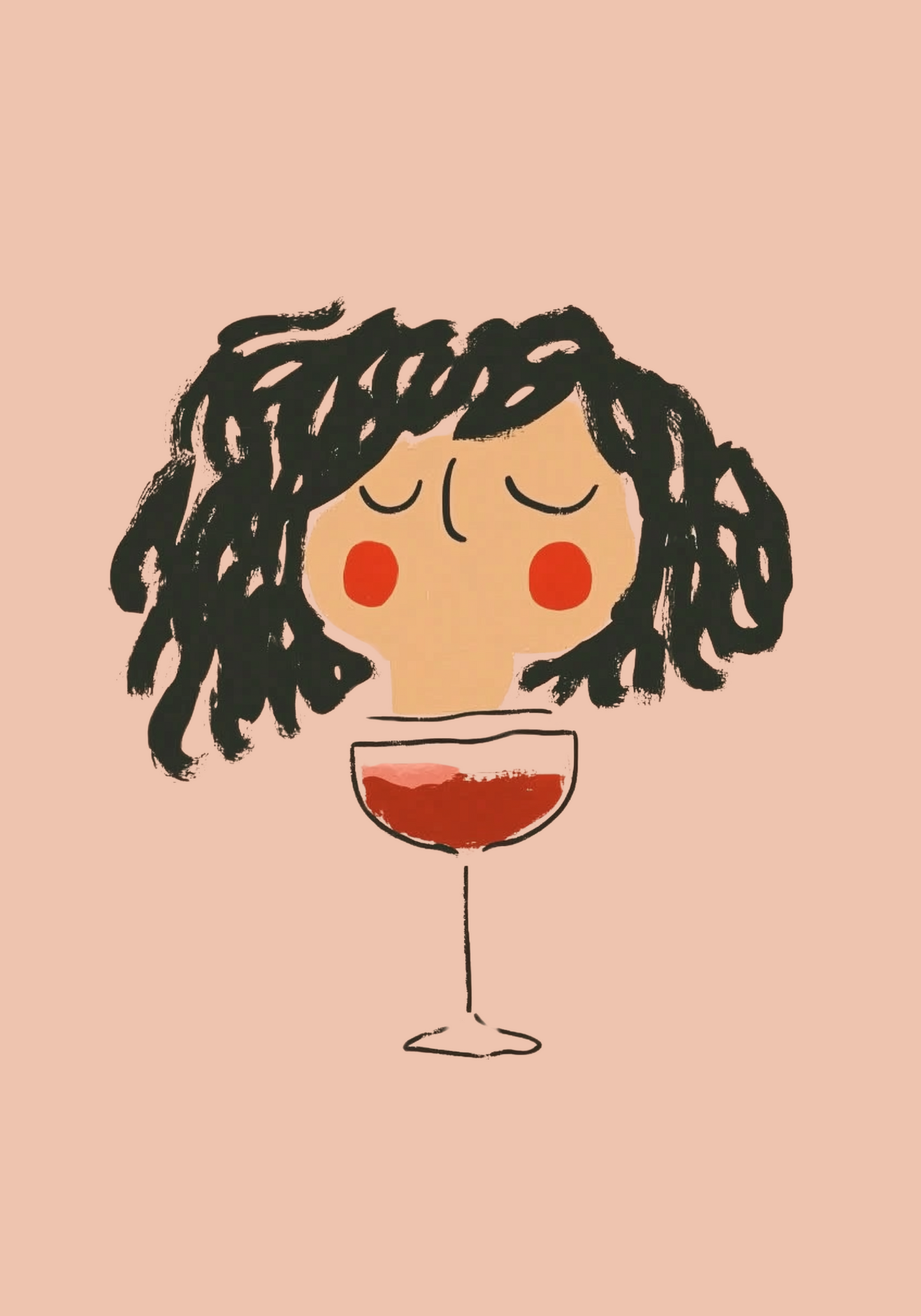 Curly Wine Mood Poster