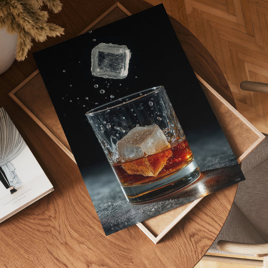 Whiskey In Motion Drink Poster