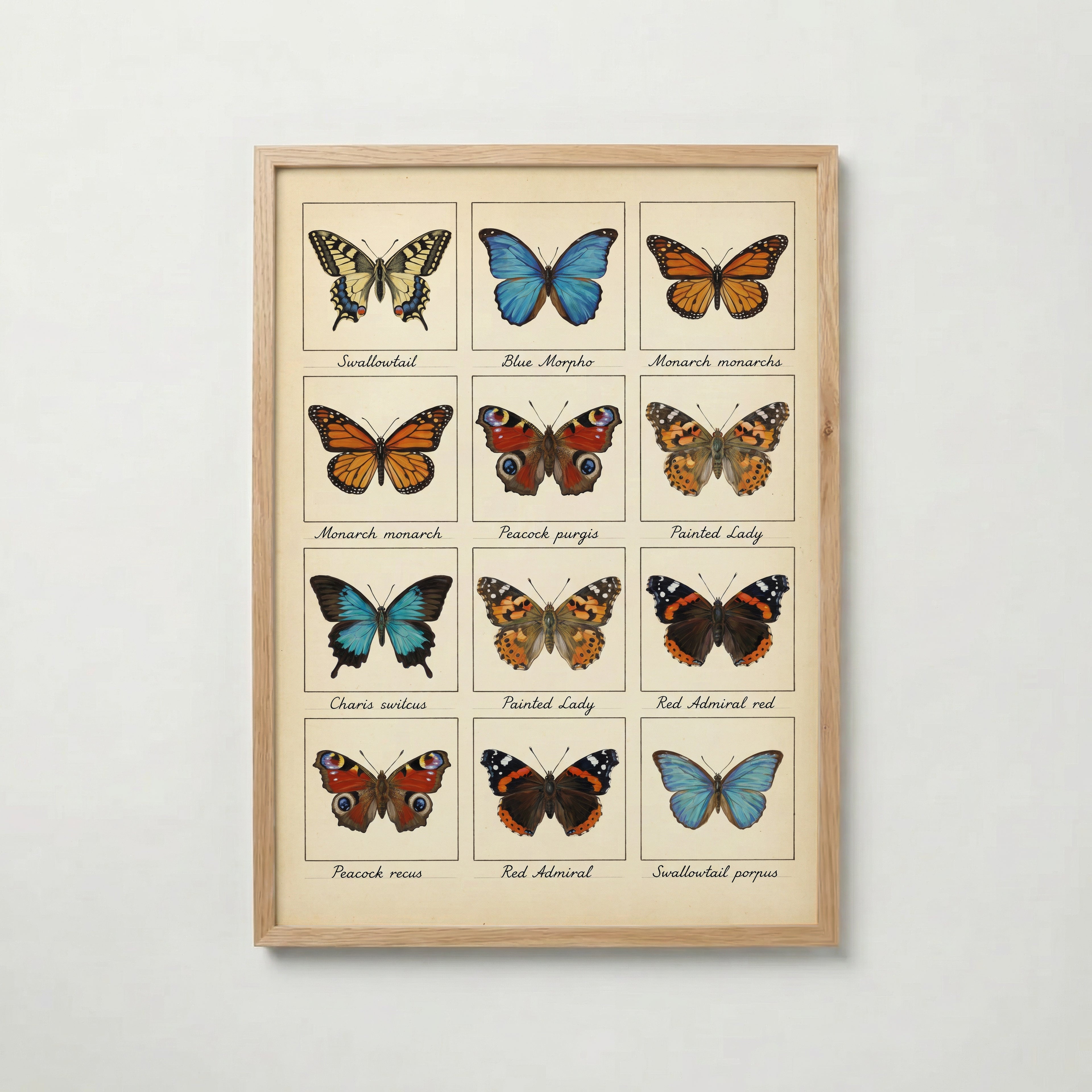 Butterfly Grid Poster – ekram