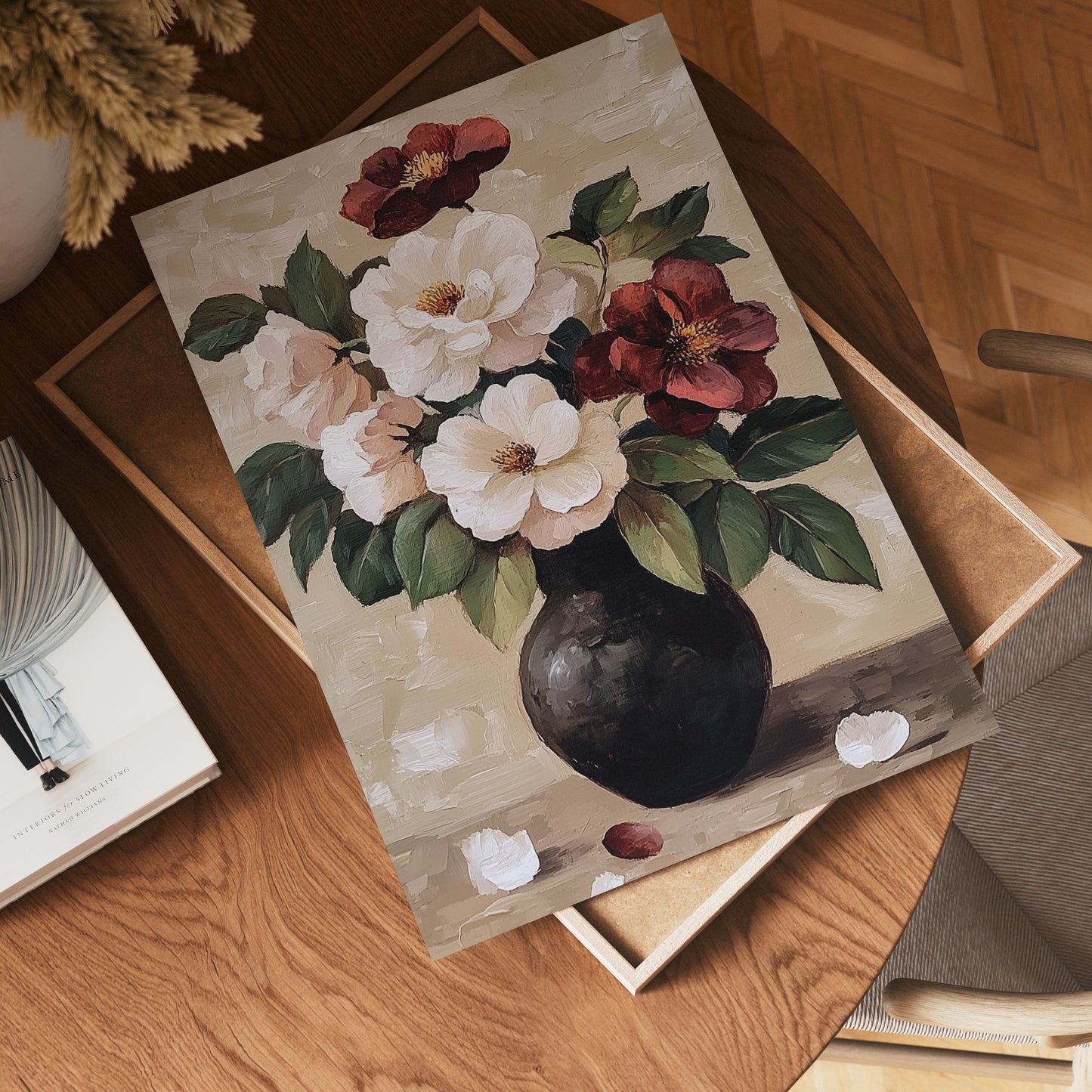 Floral oil painting Poster