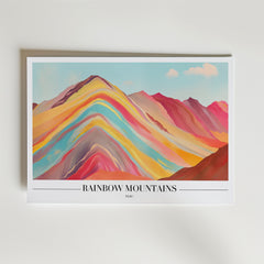 Rainbow Mountains Poster