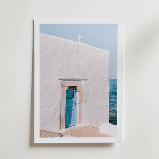 Coastal Chapel Serenity Poster