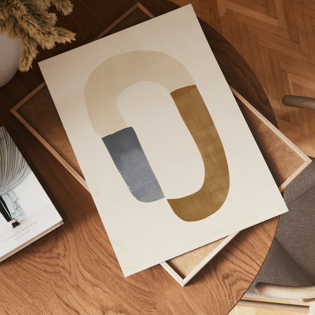 Abstract Shape Flow Poster