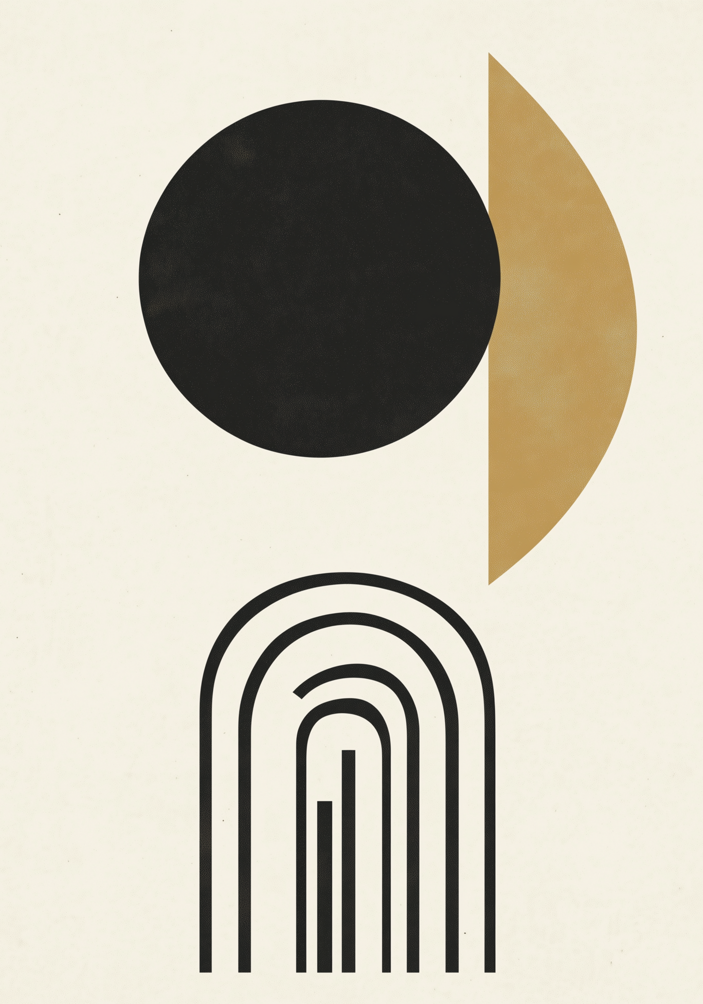 Modern Celestial Forms Poster