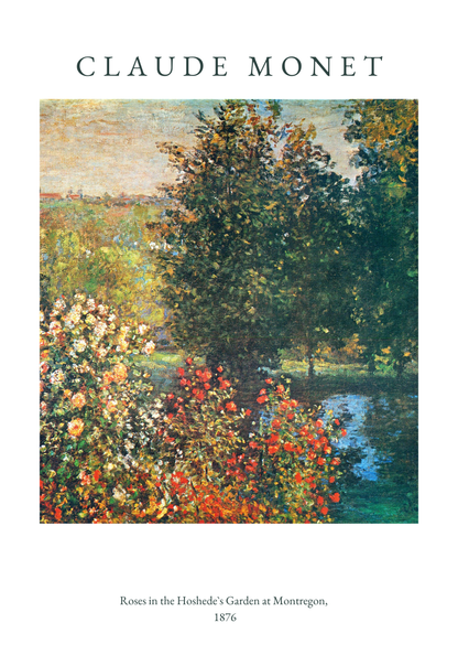 Claude Monet Garden At Montregon Poster