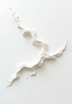Abstract White Movement Poster