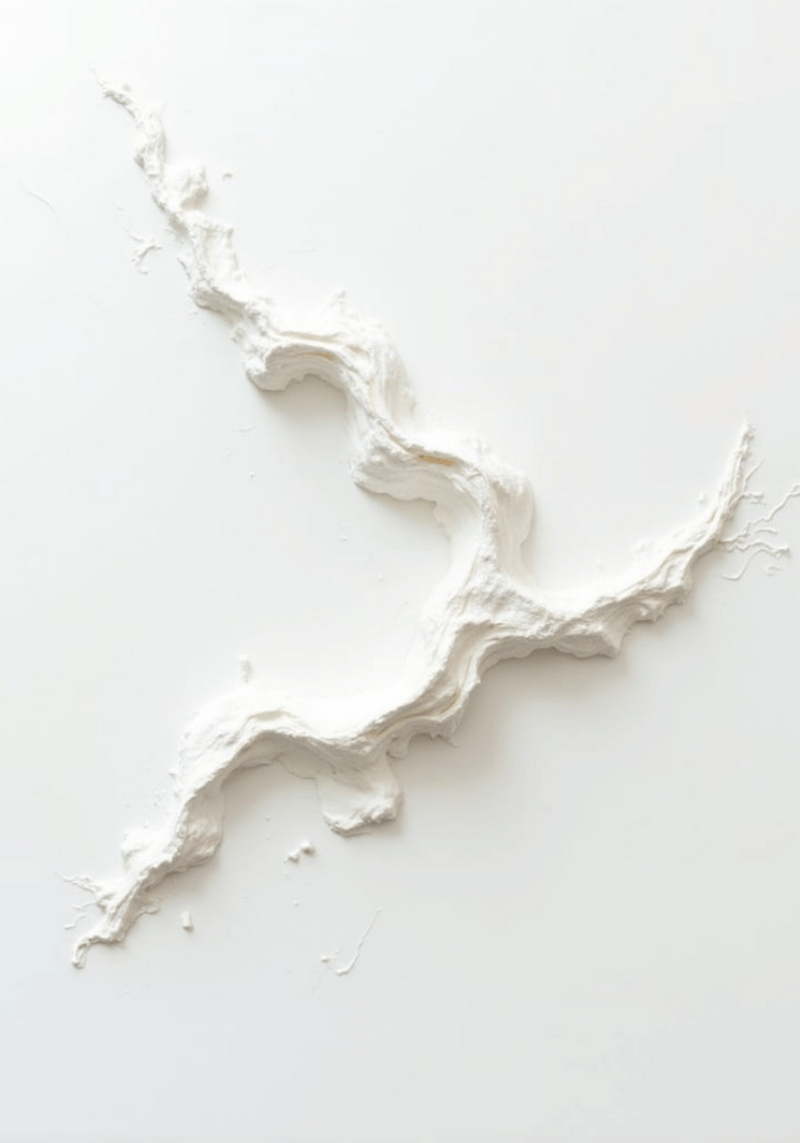 Abstract White Movement Poster