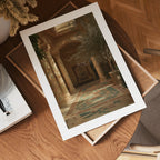 Mediterranean Courtyard Poster