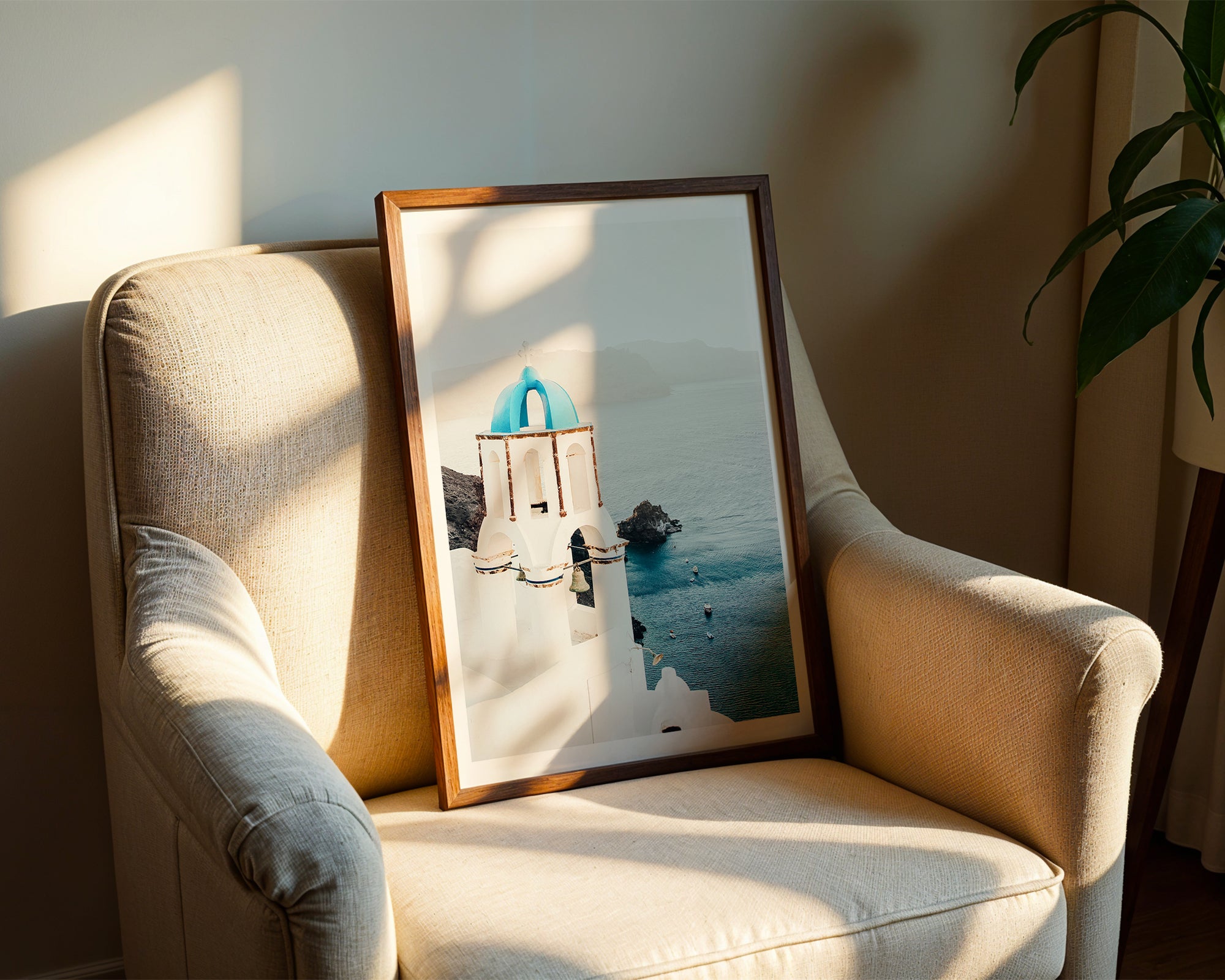 Mediterranean Blue Door Poster