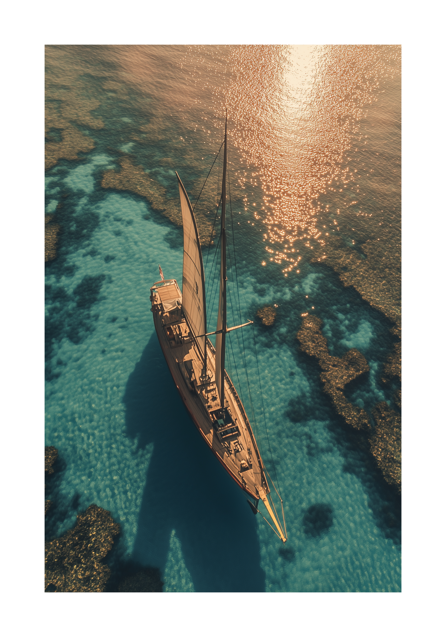 Turquoise Sea Poster