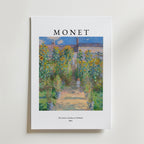 Bozetto Claude Monet The Artist´s Garden Poster visar Monets mästerverk från 1881 med en solbelyst stig och solrosor - perfekt för dig som letar efter konstposter på premiumpapper.