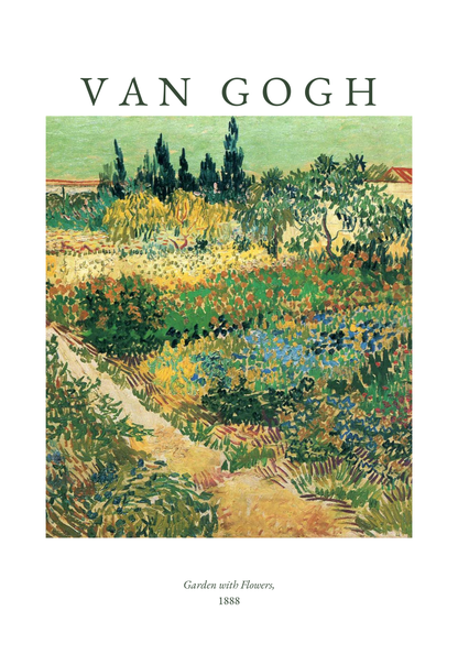 Van Gogh Garden With Flowers Poster