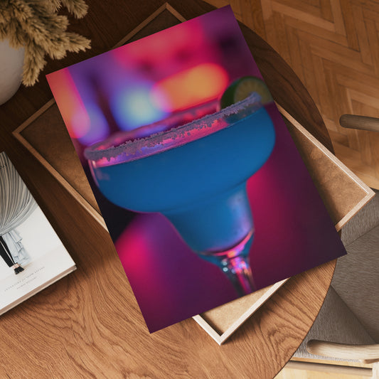 Blue Lagoon Drink Poster