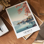 Spring Light Over Geneva Poster