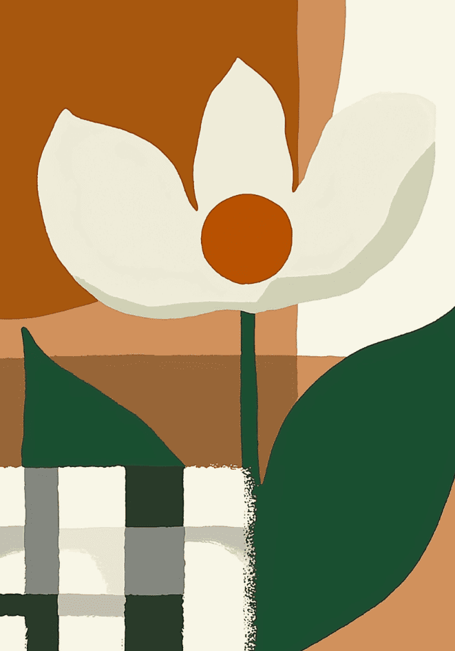 Abstract floral Poster