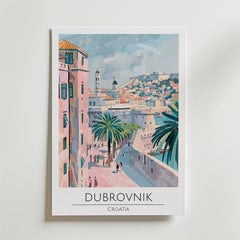 Dubrovnik Coastal View Poster