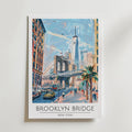 Brooklyn Bridge Cityscape Poster