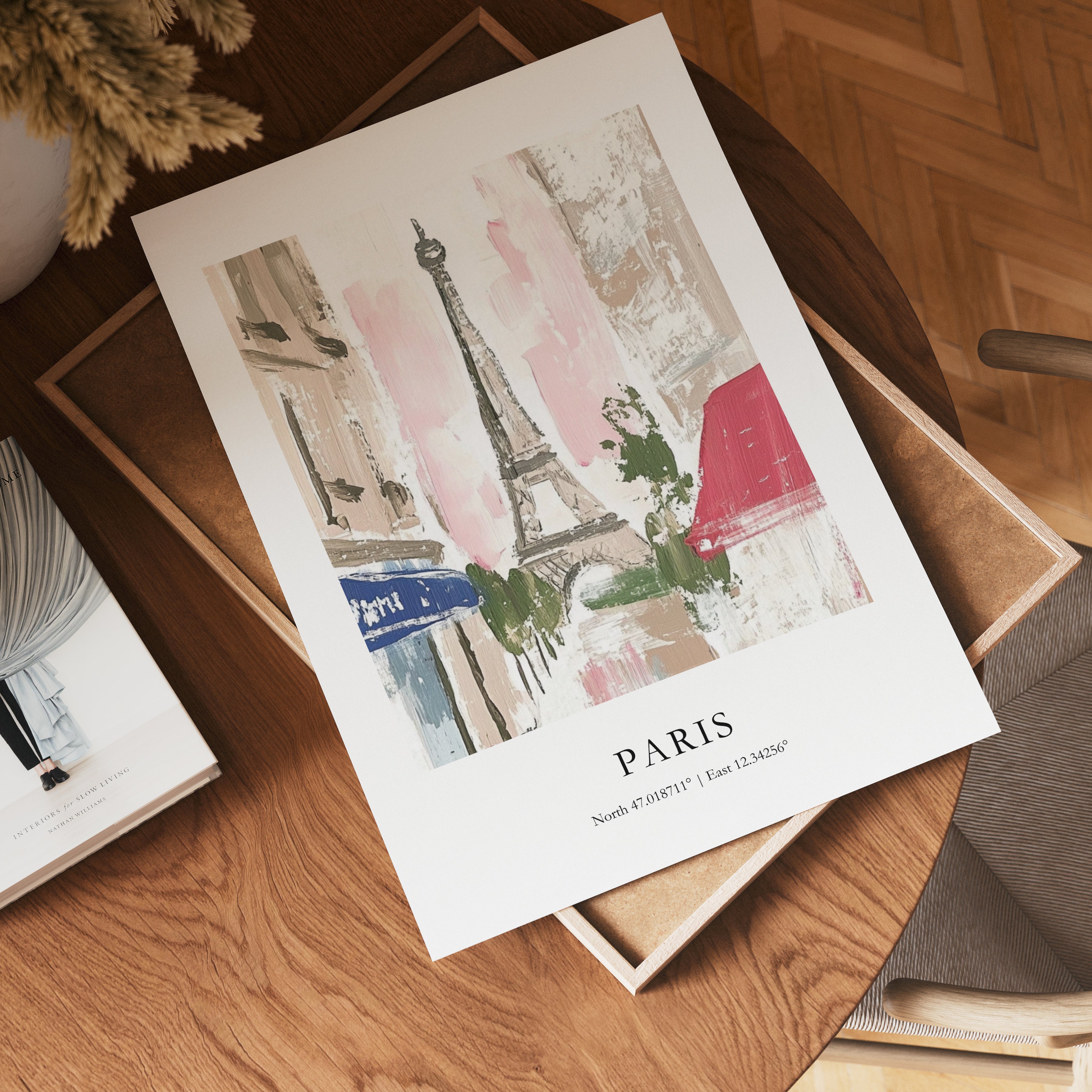 Pastel In Paris Coordinates Poster