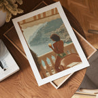 Amalfi Coast Balcony Poster