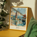 Bali Temple Reflections Poster