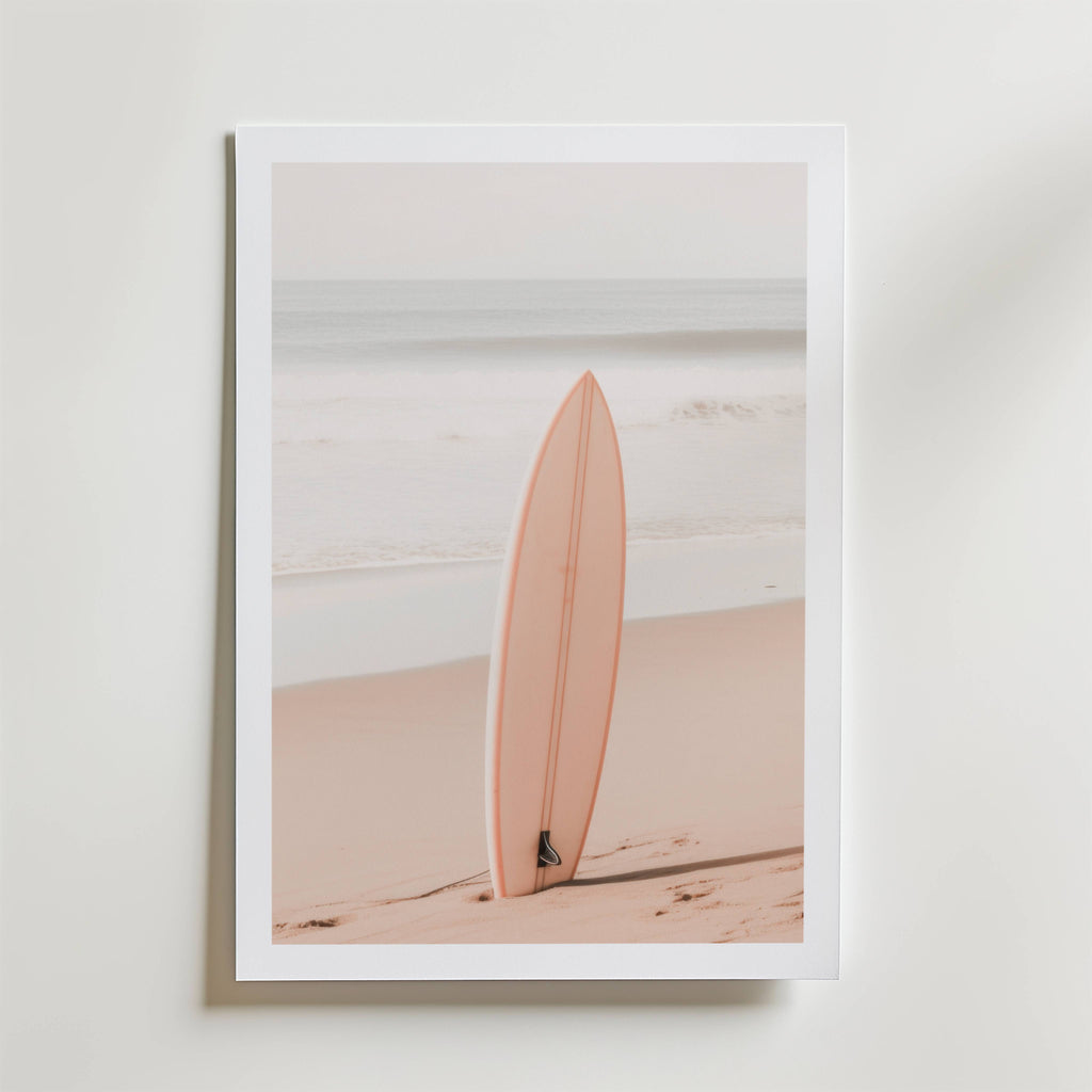 Soft Coast Surfboard Poster