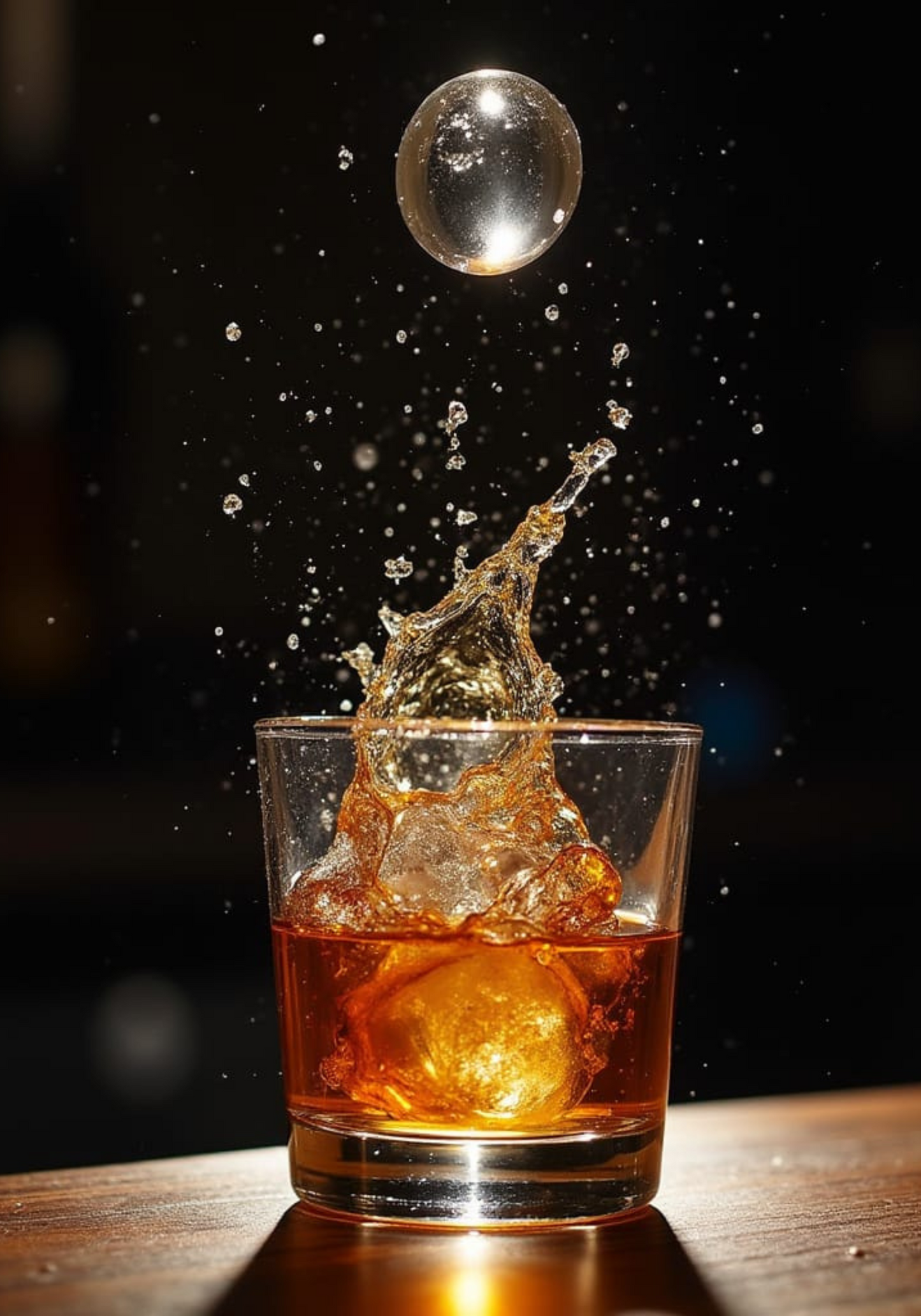 Whiskey Splash Poster