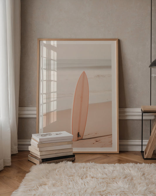 Soft Coast Surfboard Poster