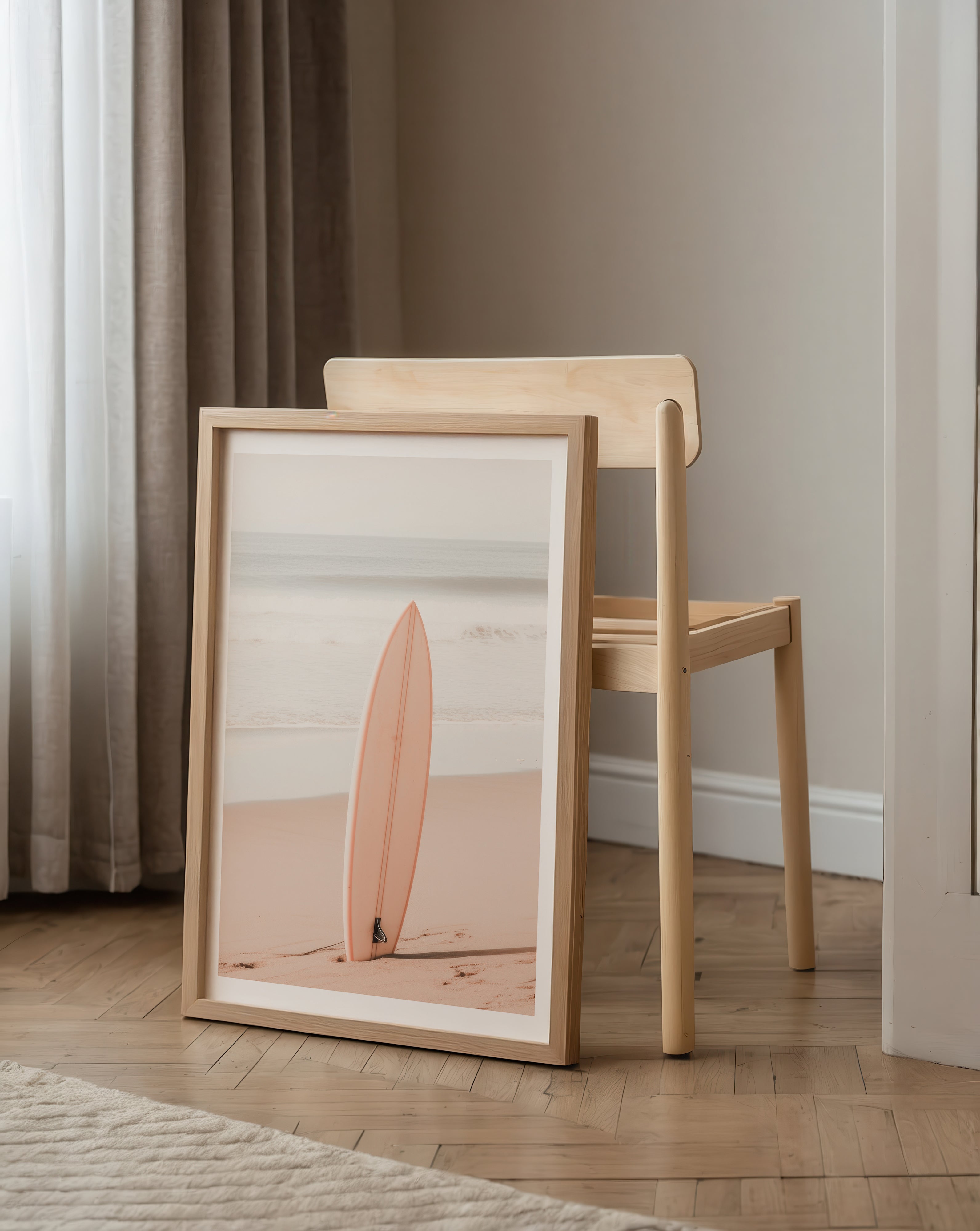 Soft Coast Surfboard Poster