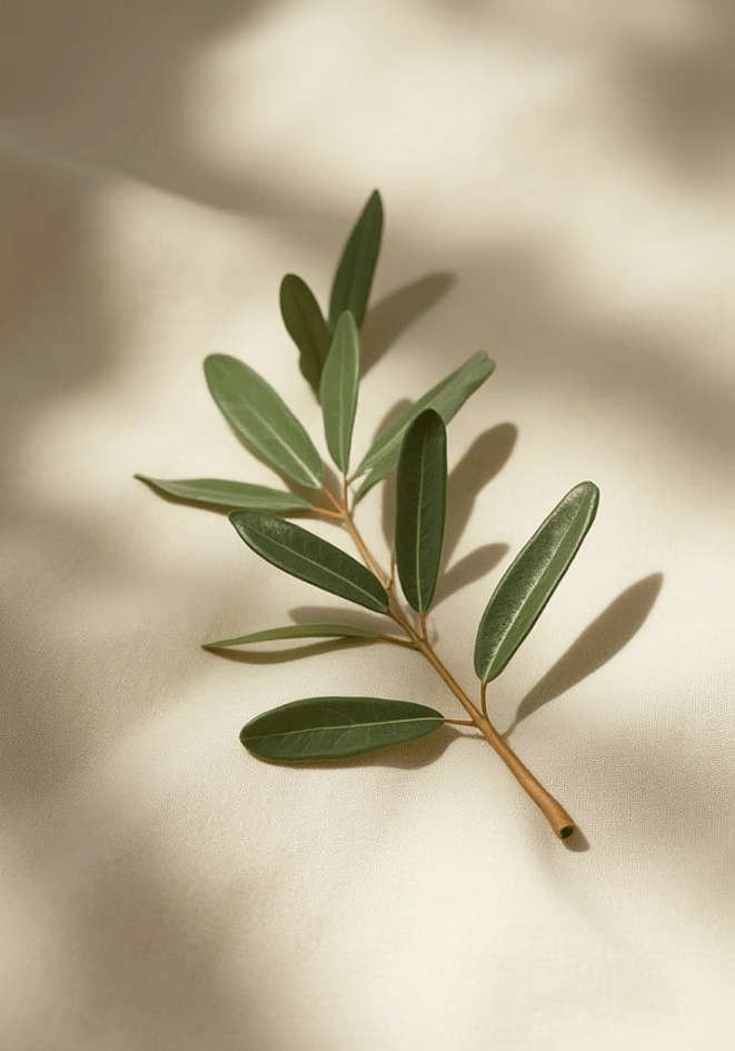 Olive branch decor stem poster