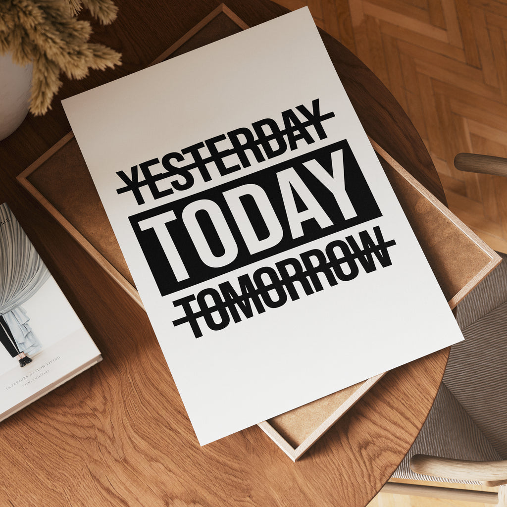 Today Over Yesterday Poster – poster på vägg inredning