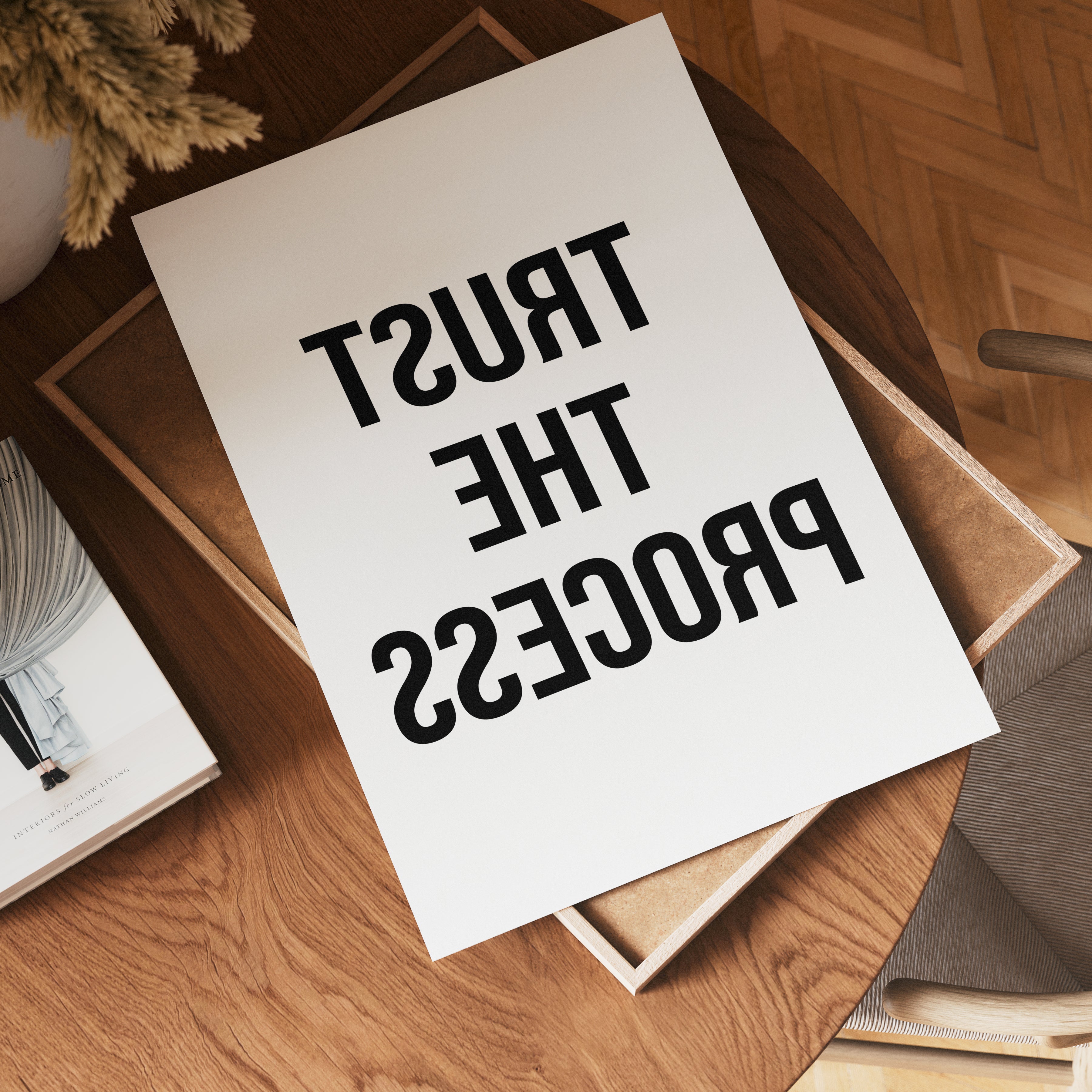 Trust The Process (Mirror Edition) Poster – poster på vägg inredning