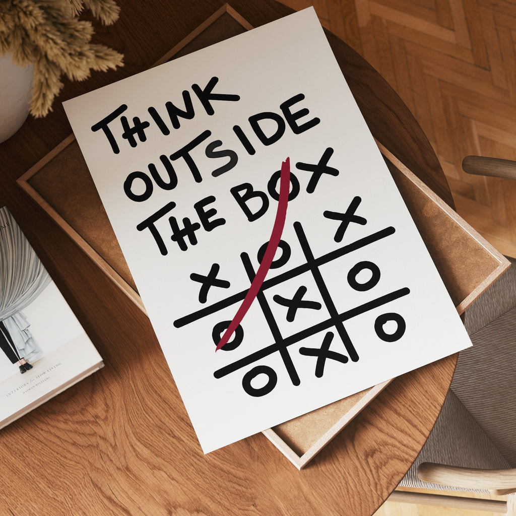 Think Outside The Box (Creative Edition) Poster – poster på vägg inredning