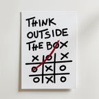 Think Outside The Box (Creative Edition) Poster – En mer lekfull och konstnärlig tolkning av det klassiska uttrycket.