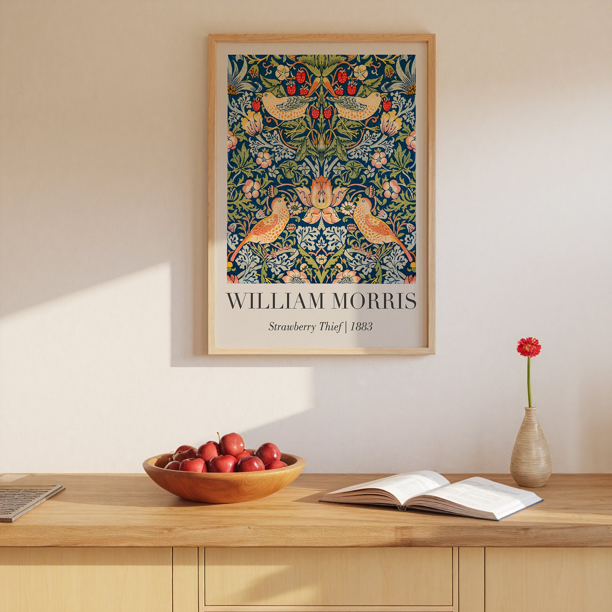William Morris Strawberry Thief 1883 Poster
