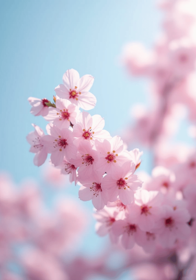 Cherry blossom pastel poster