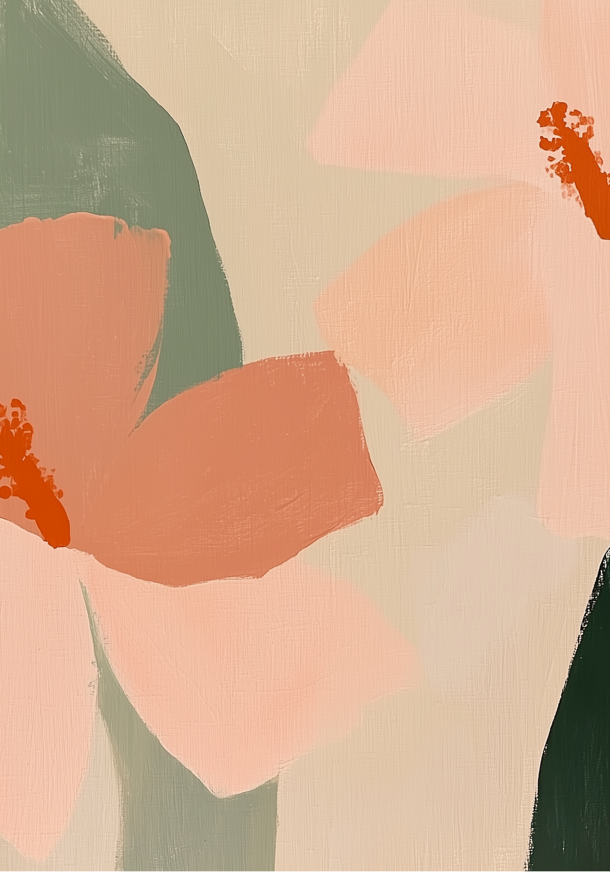 Abstract Multicolor Flower Poster