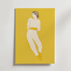 Yellow Poise Poster