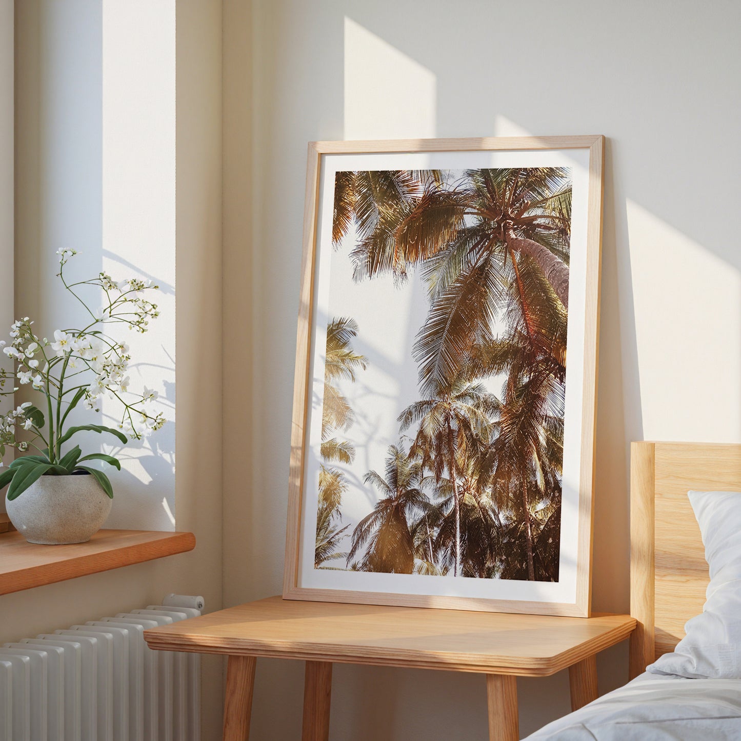 Palm Breeze Skies Poster