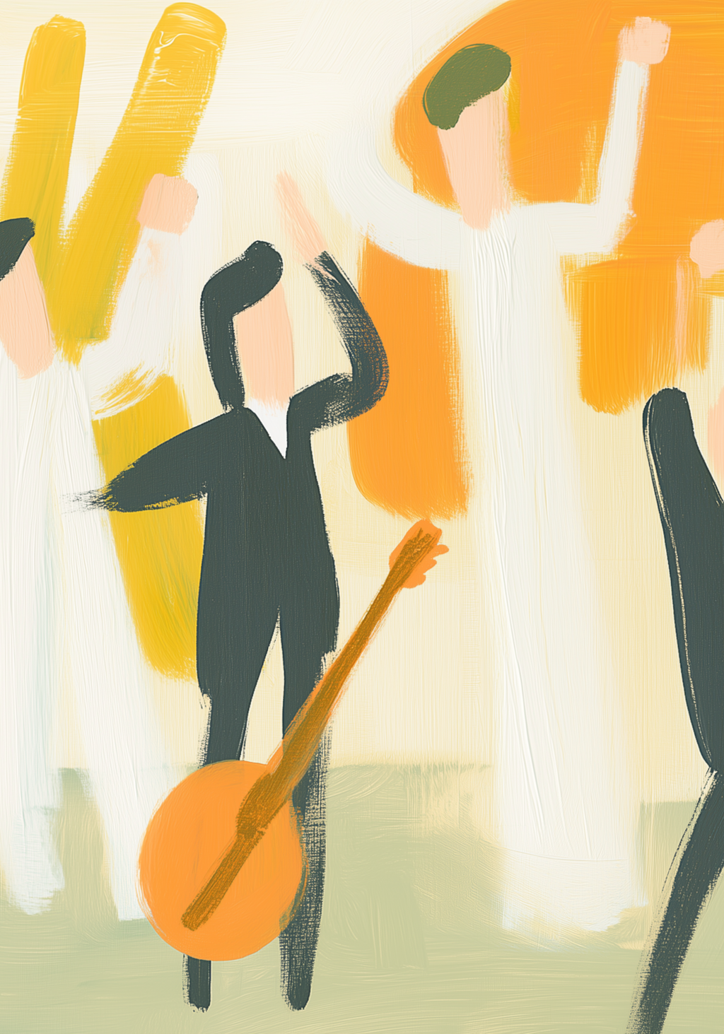 In Rhythm We Rise Abstract Poster