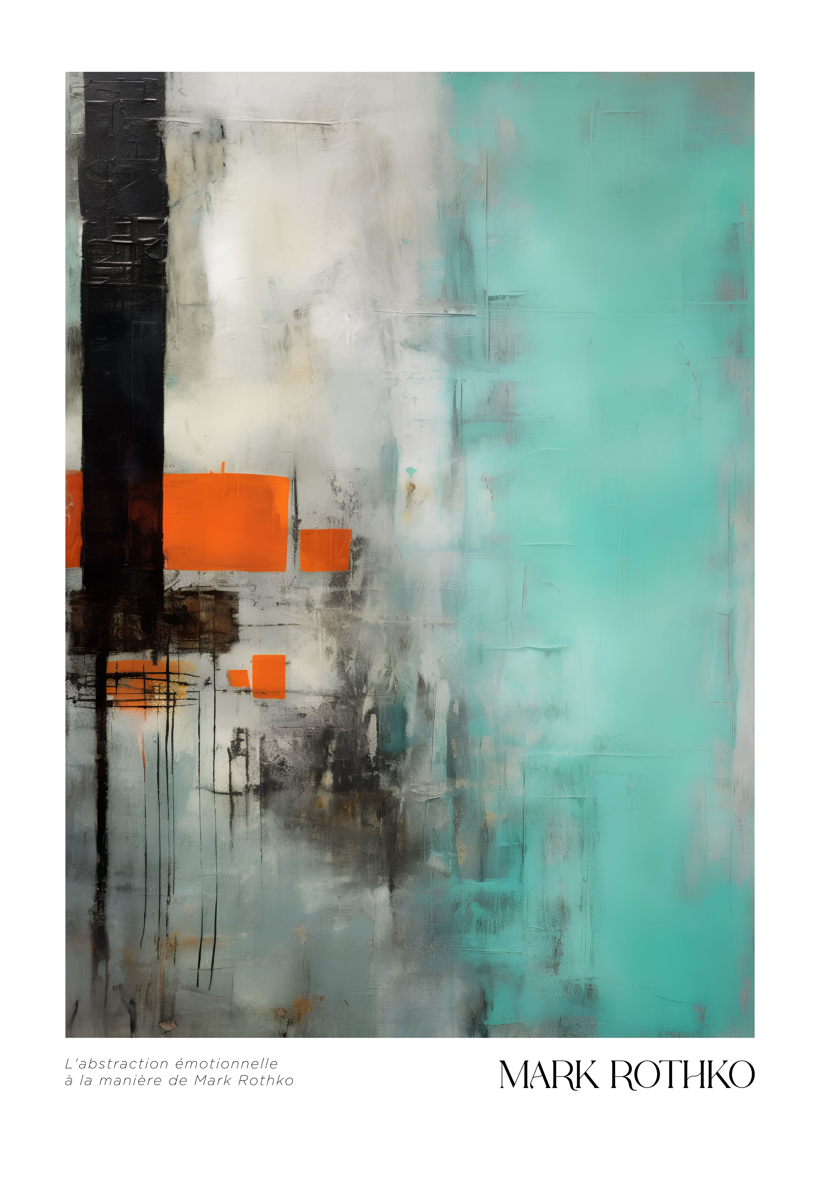 Dissipating forms Mark Rothko Poster