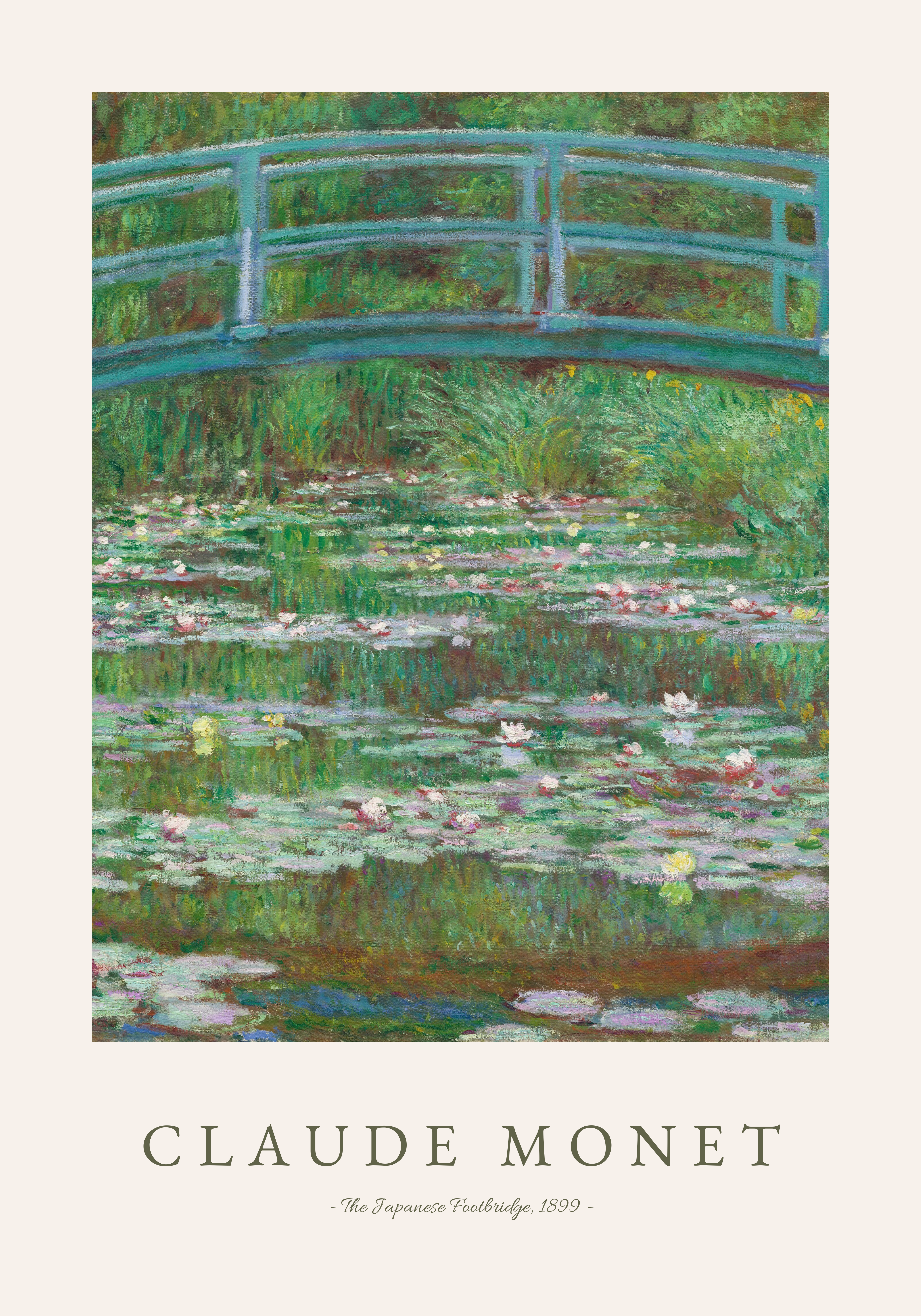 Claude Monet Footbridge Poster
